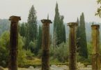 Ancient Olympia in the rain